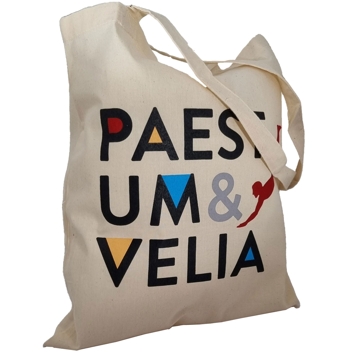 Bolsa Shopper Paestum & Velia – Algodón Negro o Blanco