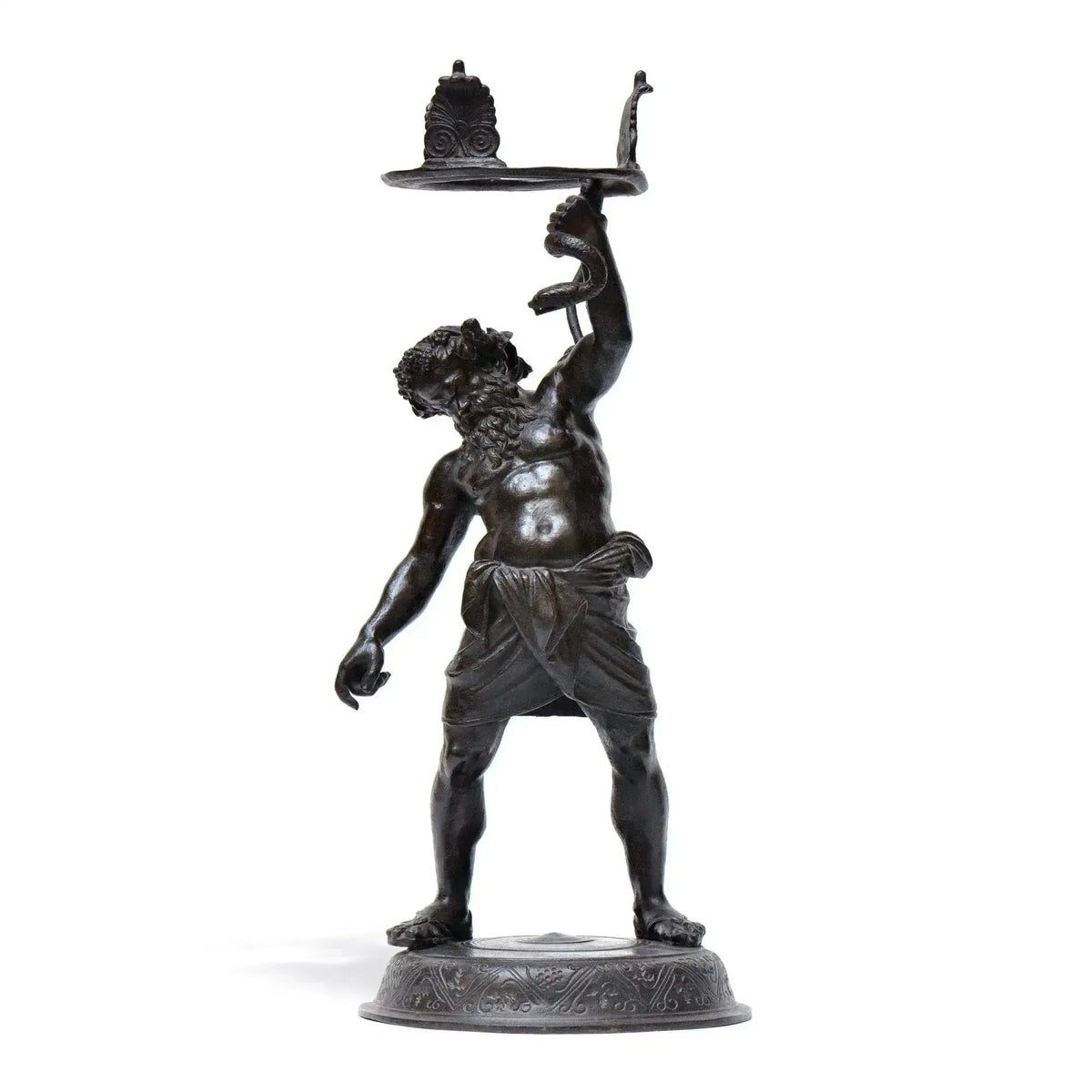 Estatua de bronce de Sileno de Pompeya