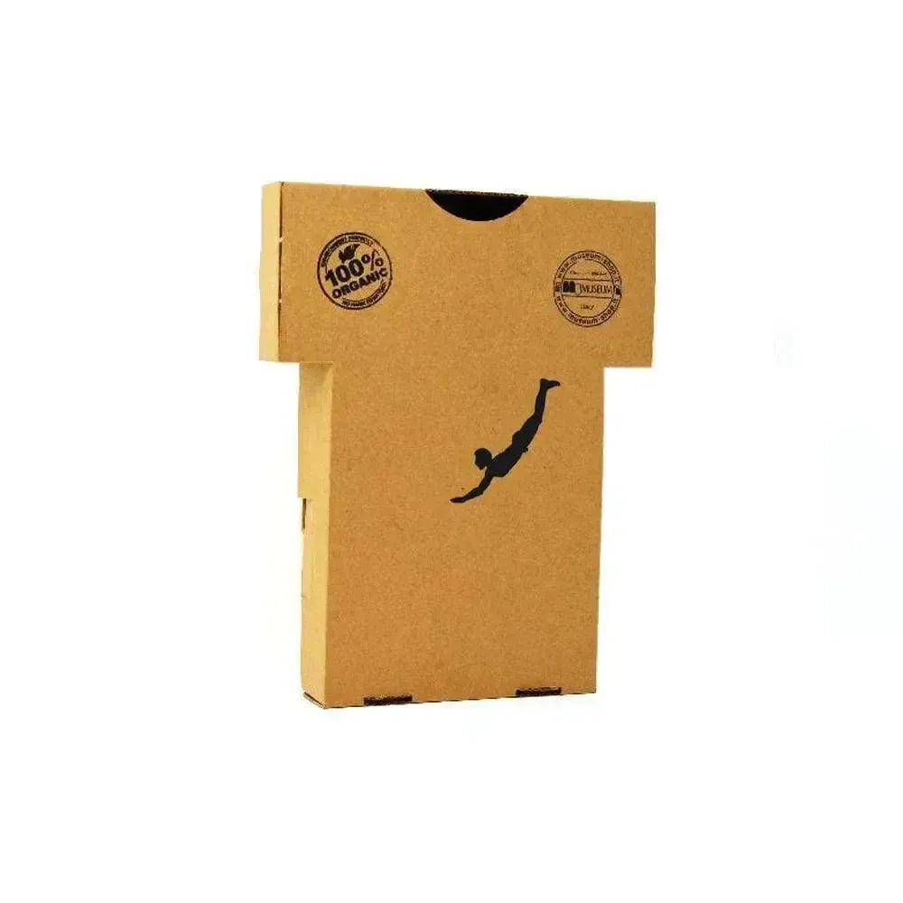 Box for shipping the t-shirt with Paestum diver print