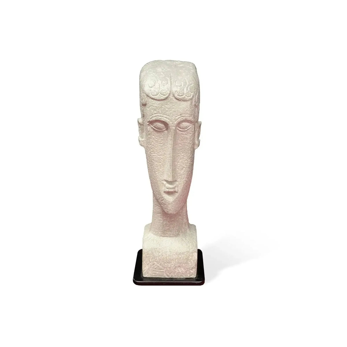 Head of a Woman, by Modigliani. Three-dimensional reproduction, front view.