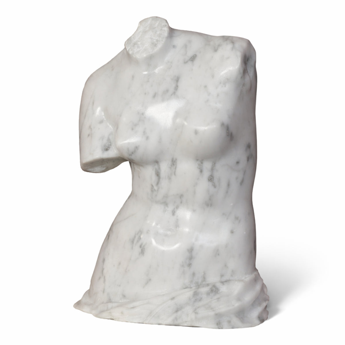 Vista frontal del busto de la Venus de Milo
