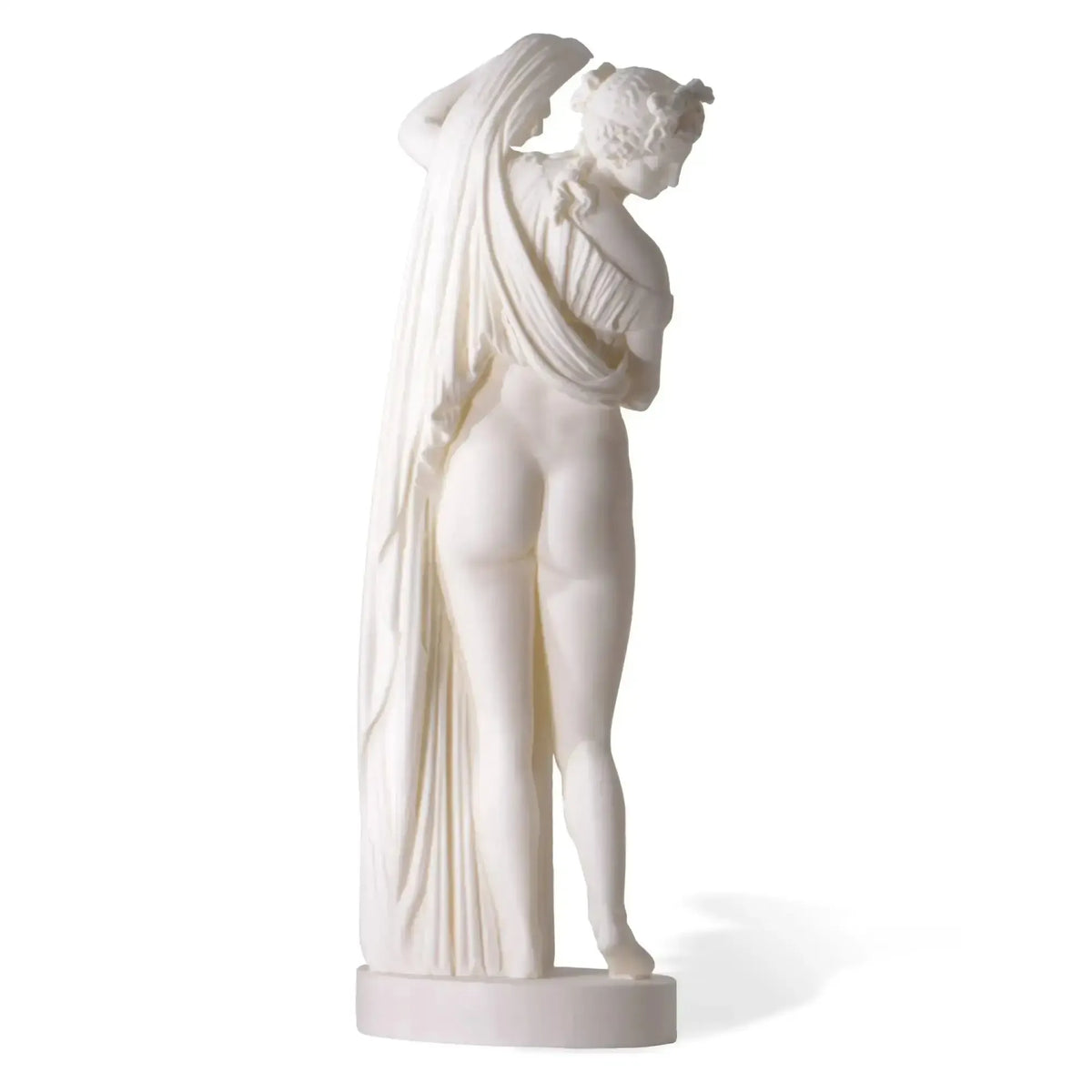 The beautiful buttocks of the goddess Venus Aphrodite Callipygia, 3D printed statue