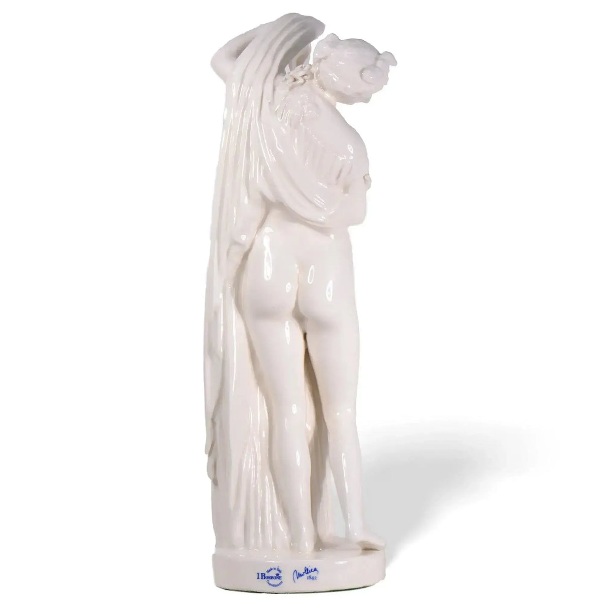 Capodimonte porcelain statue of the Callipygian Venus.