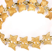 18 KT Gold Bracelet with Ivy Leaves