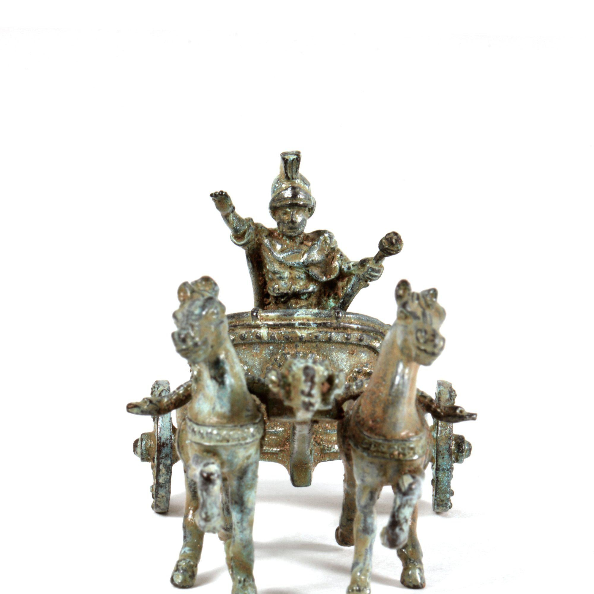 Roman chariot in bronze - Miniature statuette | Museum-Shop.it