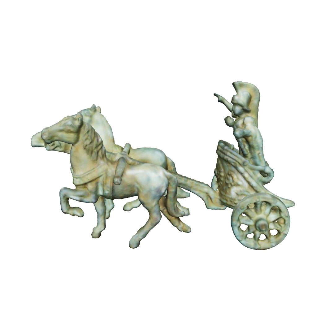 Roman chariot in bronze - Miniature statuette | Museum-Shop.it