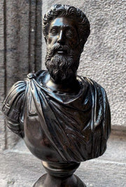Roman Emperor Marcus Aurelius's Bronze Head
