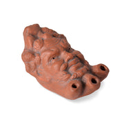 Roman Oil Lamp Satyr with three Fires in Terracotta