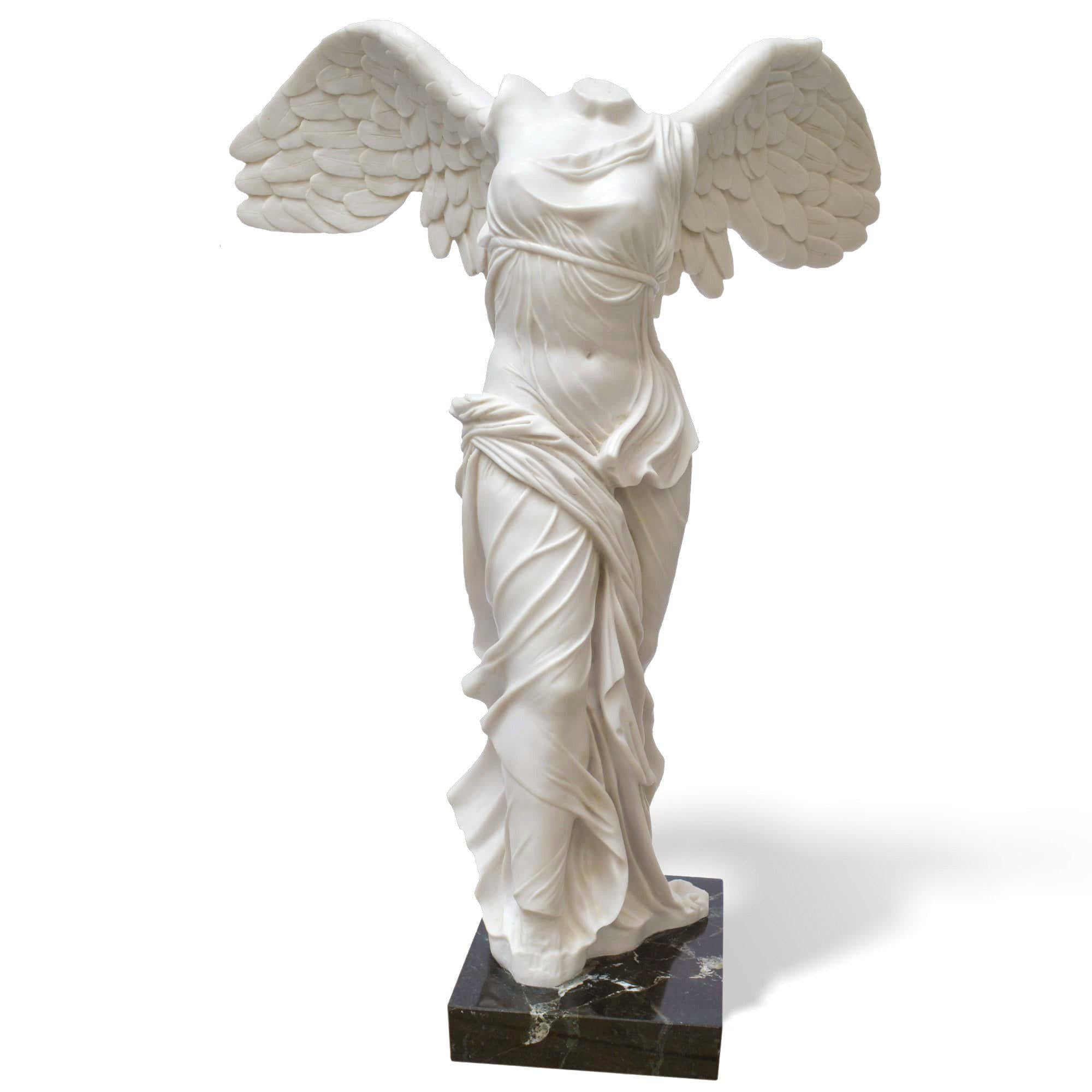 Nike Samothrace Winged Victory marble statue for sale