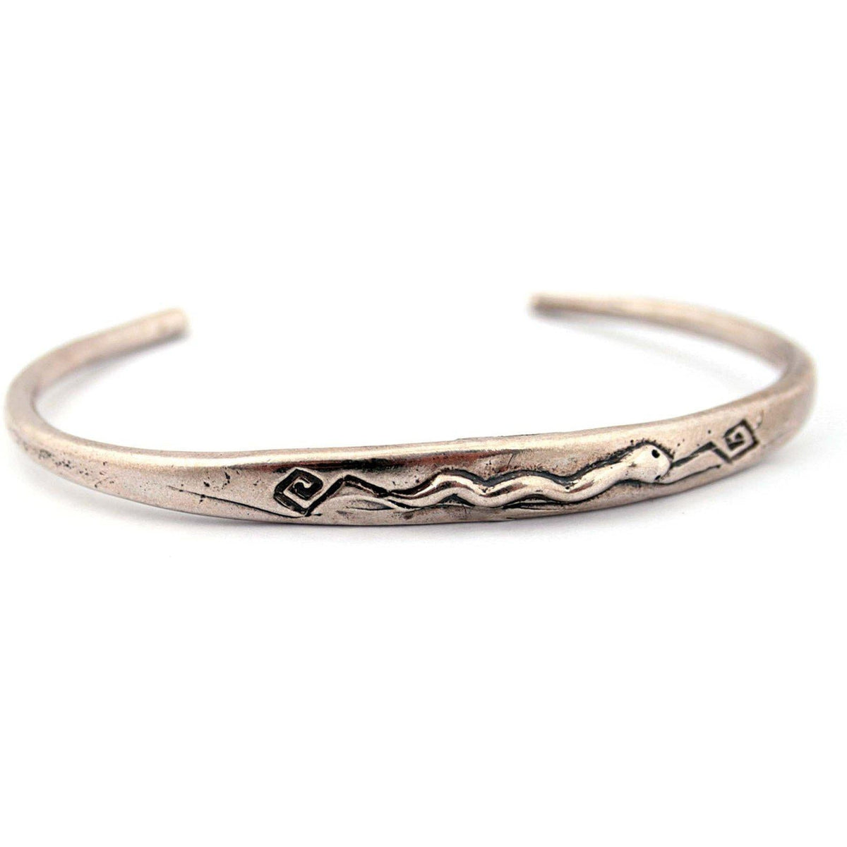 Pulsera con Serpiente en relieve Plata 925 - Museum Shop Italy