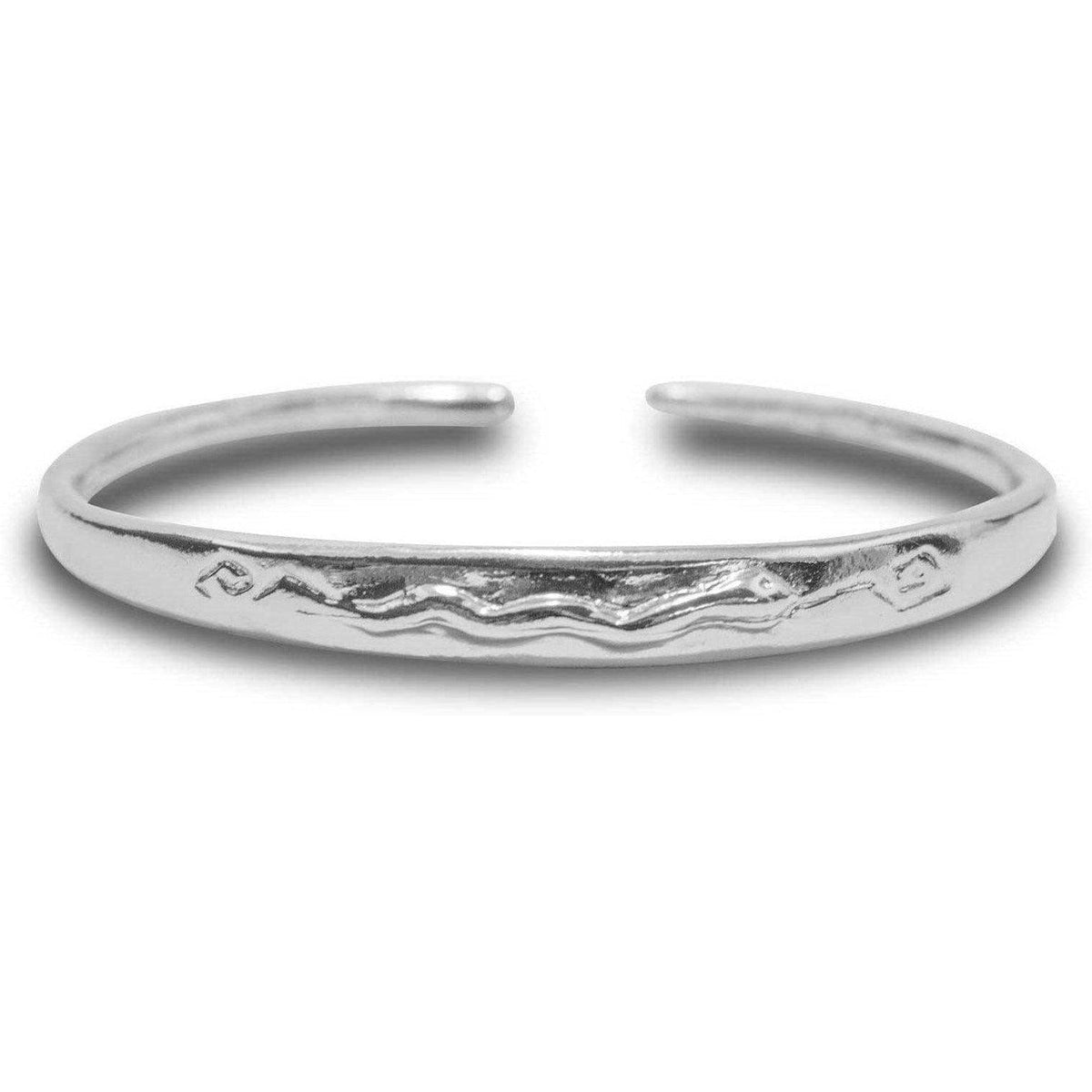 Bracelet with Raised Snake 925 Silver - Museum Shop Italy