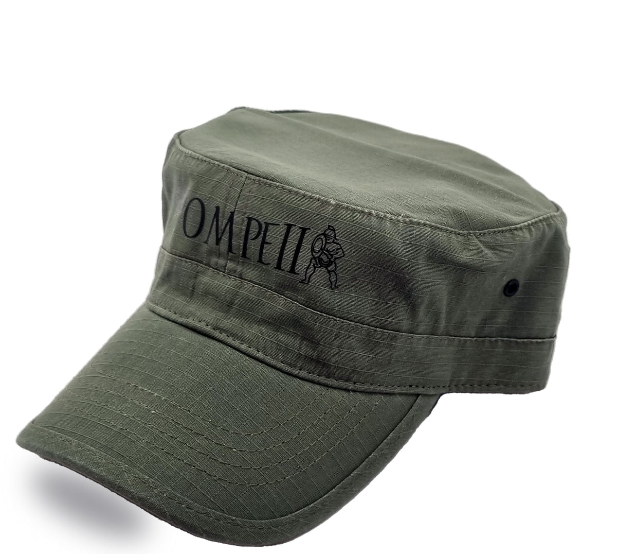 Casquette Pompéi verte en coton
