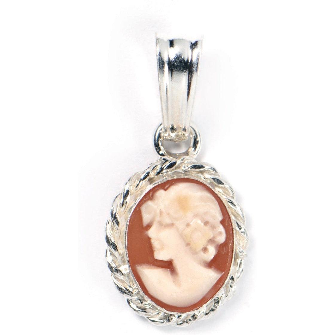 Silver pendant with cameo