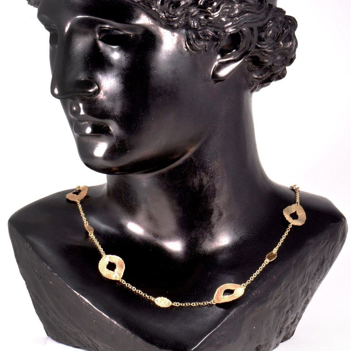 Slave-style silver necklace 925