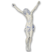 Capodimonte porcelain crucifix - H.50 cm.