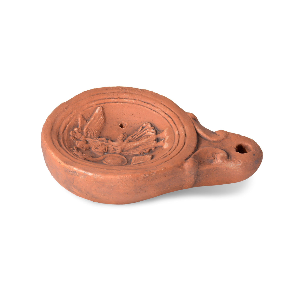 Lampe à huile Déesse Fortuna en terre cuite