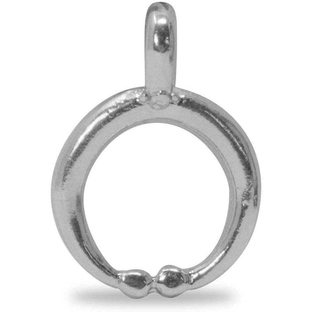 Smooth Crescent Lunula Pendant Silver 925 - Museum Shop Italy