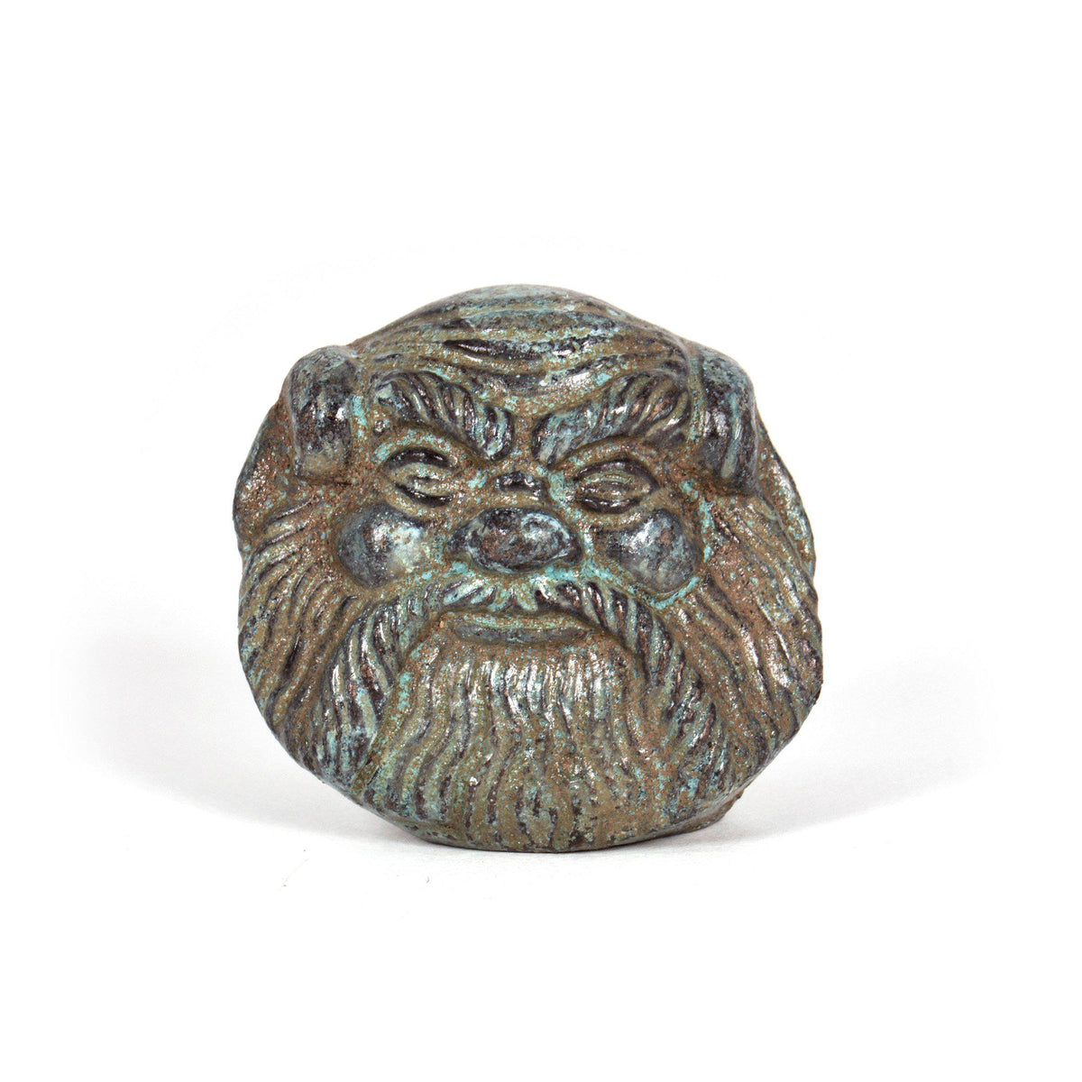Mini Máscara Etrusca - Estatuilla de bronce