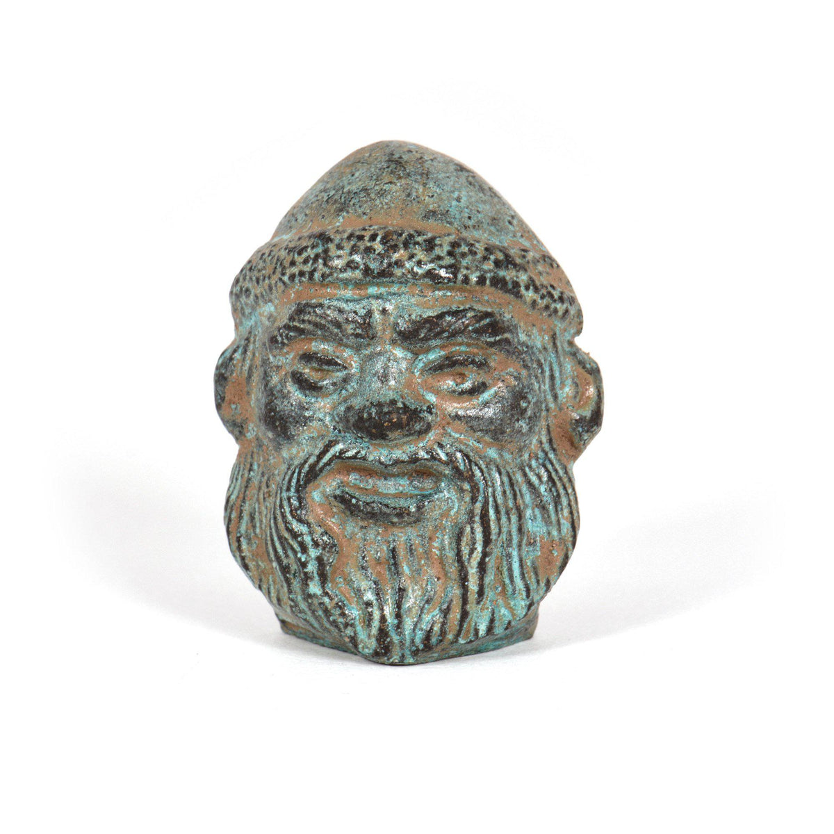 Mini Máscara Etrusca - Estatuilla de bronce