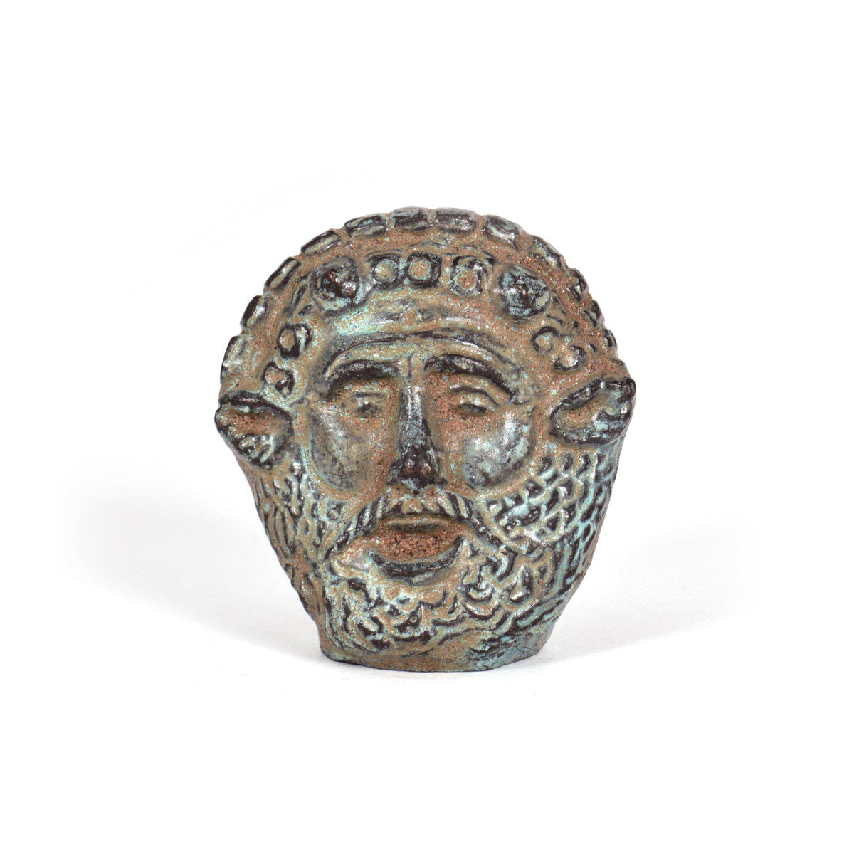 Mini Máscara Etrusca - Estatuilla de bronce