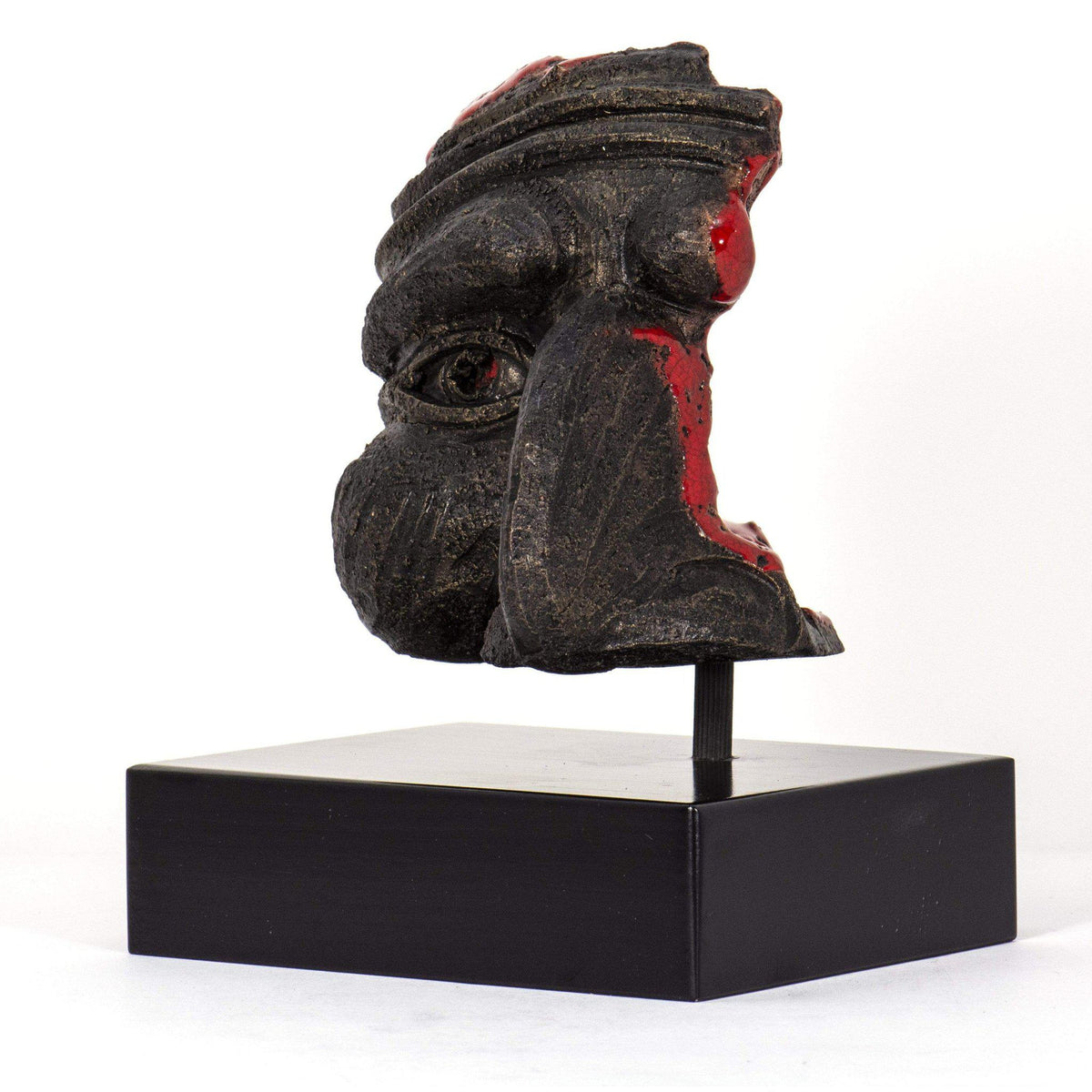 Máscara Pulcinella en Piedra Lavica