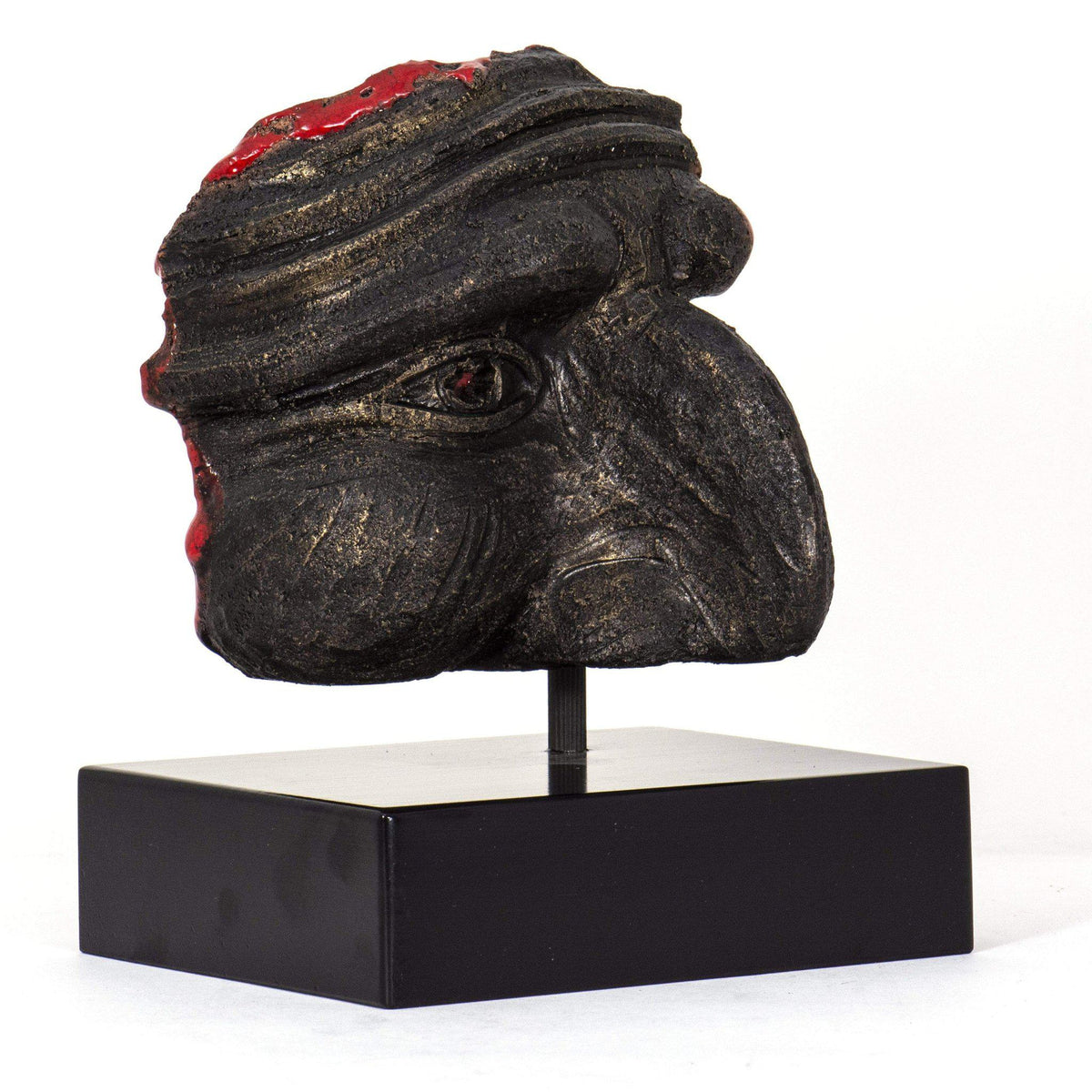 Máscara Pulcinella en Piedra Lavica