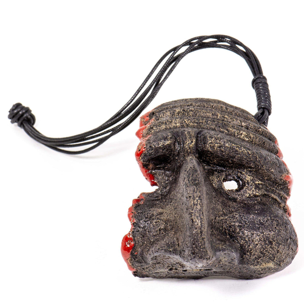 Máscara Pulcinella en Piedra Lavica