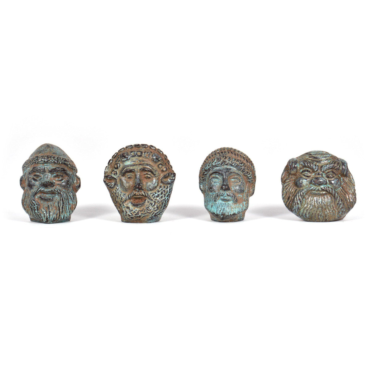 Mini Máscara Etrusca - Estatuilla de bronce