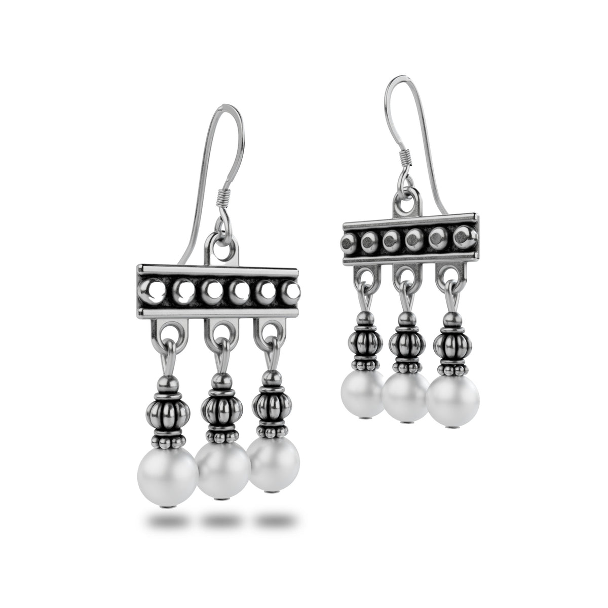 Pompeii Crotalia Earrings with Three Pendants