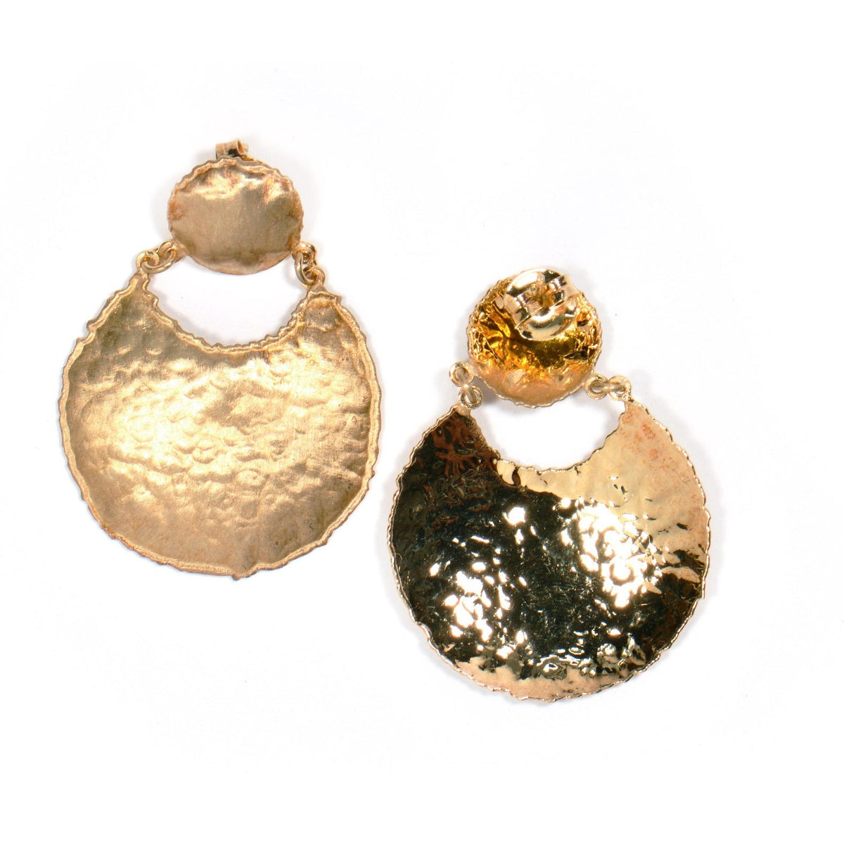 Silver-plated slave earrings