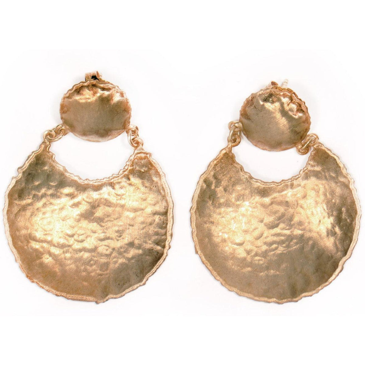 Silver-plated slave earrings