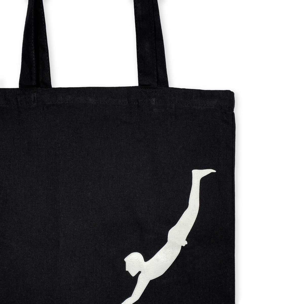 Bolsa shopper Tuffatore de Paestum en algodón negro