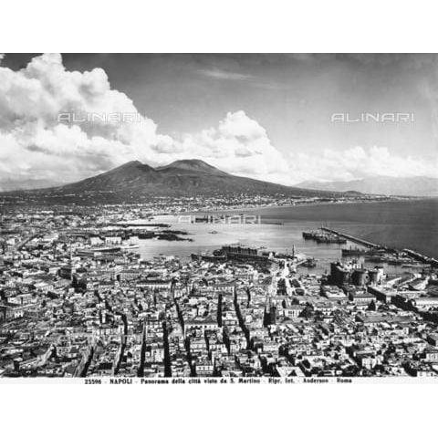 Naples, Panorama from San Martino, Alinari Photographic Print - Museum-Shop.it