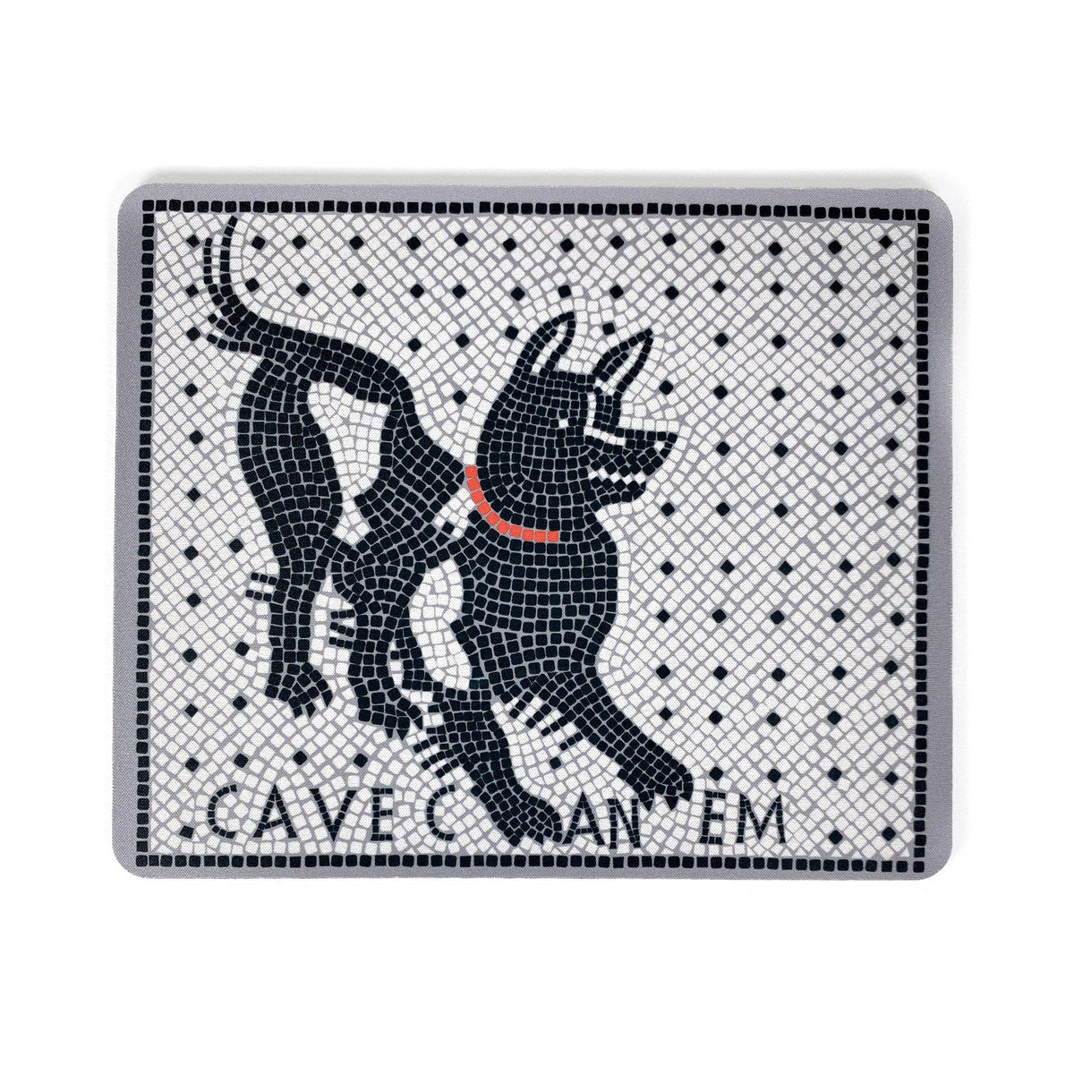 Rectangular Cave Canem mouse pad in neoprene – Pompeian artistic design, mouse mat